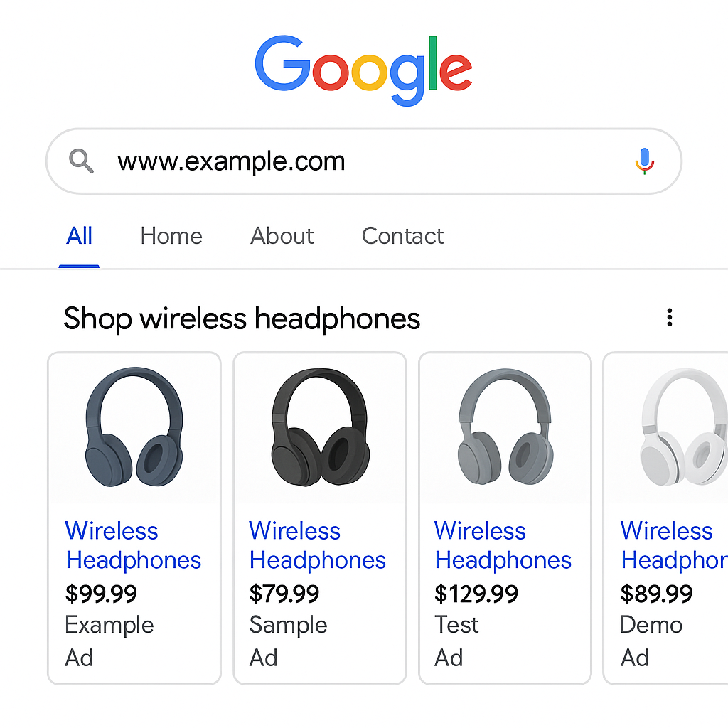 exemple campagne google shopping
